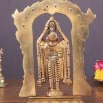 Brass Superfine Tirupati Balaji Lord Venkateshwara Idol | 6.5" Sacred Murti | 800g Premium Handcrafted Statue | Home Temple Blessing | Jaipurio